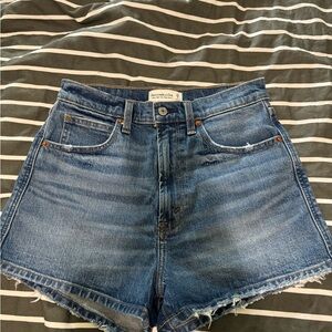 Abercrombie Ultra High Rise Mom Shorts